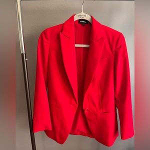 Express one button fitted blazer